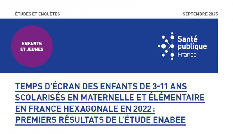 Temps d'écran des enfants TPMJ